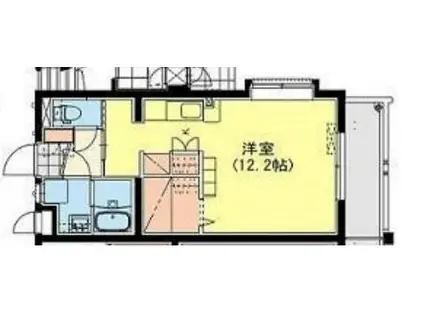 グレイスルピナス(ワンルーム/2階)の間取り写真