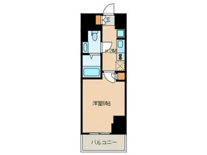 プラウドフラット神楽坂II(1K/4階)の間取り写真