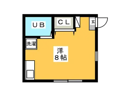 エステートピア西ヶ原(ワンルーム/2階)の間取り写真