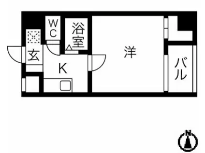 スカイコート文京湯島(1K/4階)の間取り写真