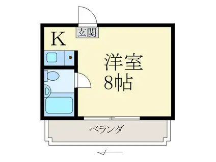 グランセオ屋形(ワンルーム/4階)の間取り写真