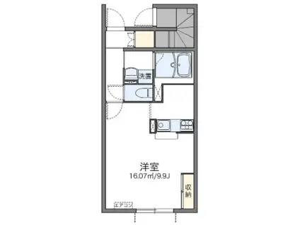 西武新宿線 南大塚駅 徒歩11分 2階建 築16年(1K/1階)の間取り写真