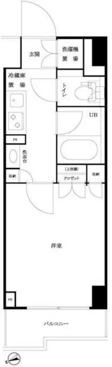 ルーブル仲六郷壱番館 2階階 間取り