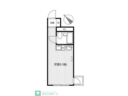 ヴェルメゾンミヨシ(ワンルーム/2階)の間取り写真