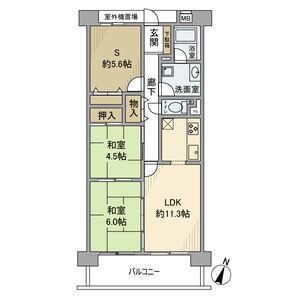 藤和シティーコープ春日井駅前(2SLDK/3階)の間取り写真