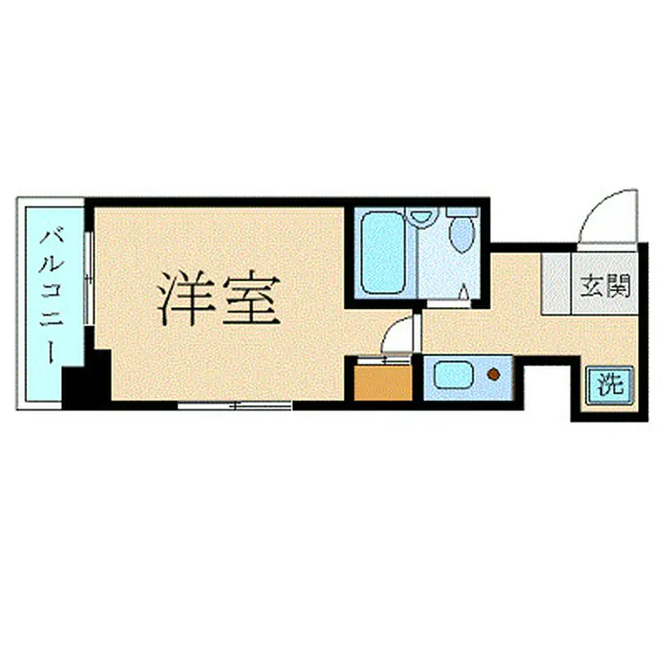 スカイコート日本橋 8階階 間取り