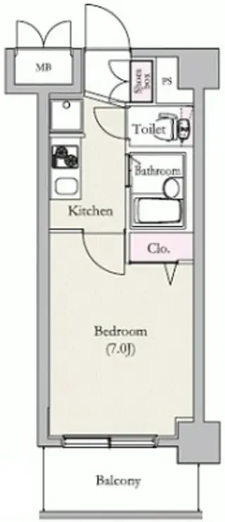 エスティメゾン錦糸町 2階階 間取り