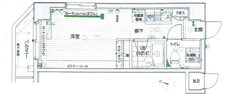 ラ・シード妙蓮寺 4階階 間取り