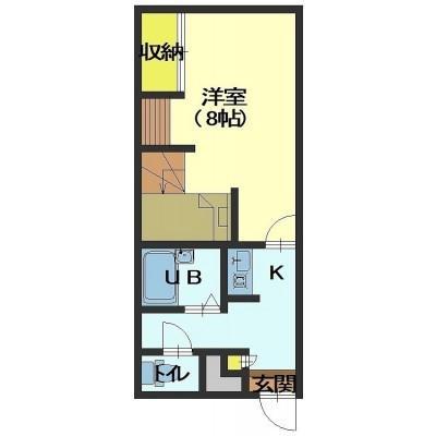 CRECIAVI(1K/1階)の間取り写真