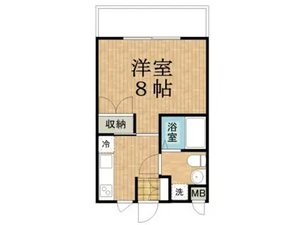 ロイヤルメゾン(1K/1階)の間取り写真