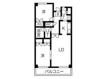 STAGE・M(2SLDK/3階)の間取り写真