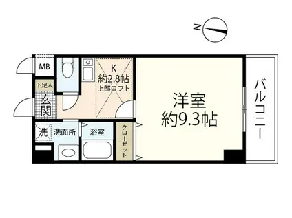 レジデンス99(1K/3階)の間取り写真