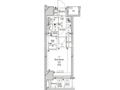 ラフィスタ川崎II(1K/3階)の間取り写真