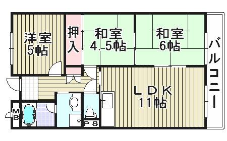 メルベーユ・246(3LDK/3階)の間取り写真