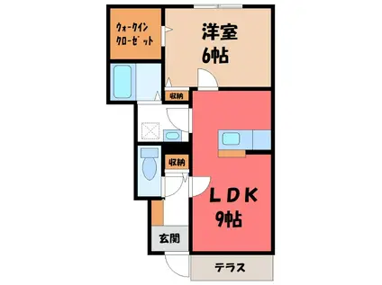NKハウス(1LDK/1階)の間取り写真