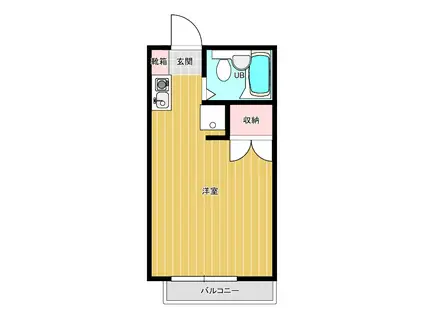ハイムOZ(ワンルーム/1階)の間取り写真