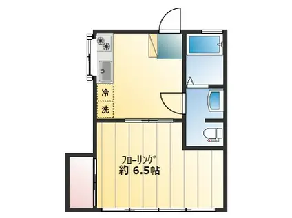 ラマージュ・アザレア(1K/2階)の間取り写真