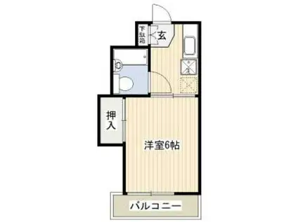 サンシャインプラザ(1K/1階)の間取り写真