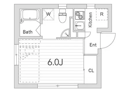 PARK HILLS 下北沢(1K/2階)の間取り写真