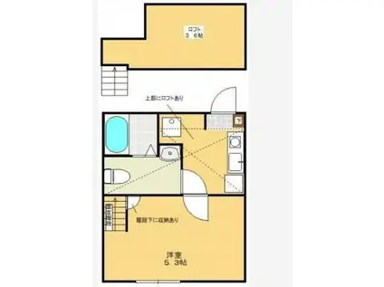 スターウッド共和(1K/1階)の間取り写真