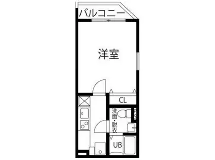 LIBERTE NISHIKASAI(1K/3階)の間取り写真