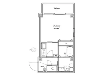 YOK BUILD(1K/7階)の間取り写真