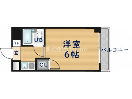 ハイムリップル荒川(ワンルーム/6階)の間取り写真
