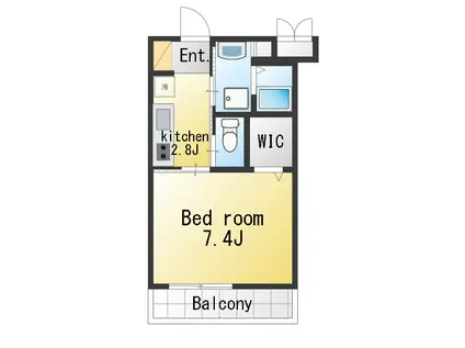 クリオ ラモード学芸大学II(1K/4階)の間取り写真