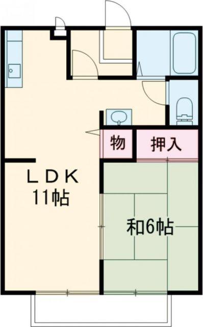 カーサ・ピエデルモンテ(1LDK/1階)の間取り写真