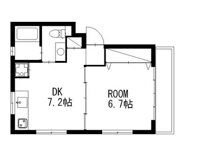 ネクサスグラード(1DK/3階)の間取り写真