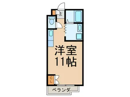 ハイム石神井(ワンルーム/2階)の間取り写真