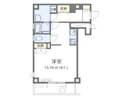 レオパレスK・ロイヤル(1K/2階)の間取り写真