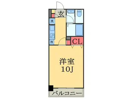 BIZ STAY 千葉・蘇我(1K/2階)の間取り写真