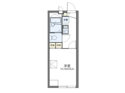 レオパレス並木パーク(1K/1階)の間取り写真