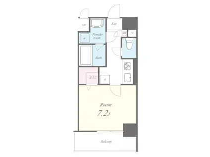 コージーコートVI(1K/4階)の間取り写真