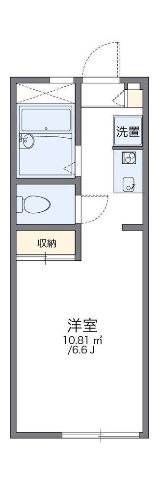 レオパレス極楽寺(1K/2階)の間取り写真