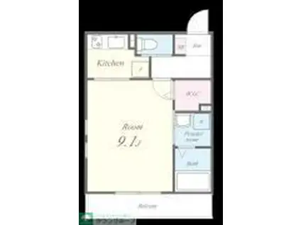 REGARO船橋日大前(1K/1階)の間取り写真