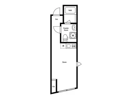 LUDENS MOTOHASUNUMA(ワンルーム/4階)の間取り写真