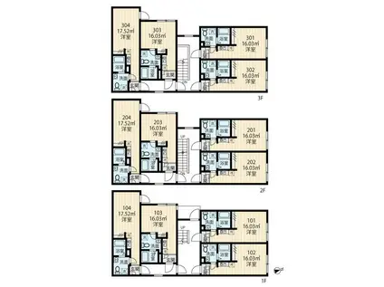 都営三田線 蓮根駅 徒歩5分 3階建 新築(ワンルーム/1階)の間取り写真