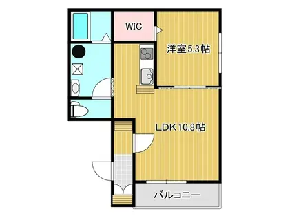 S・MIYOI A-III(1LDK/1階)の間取り写真