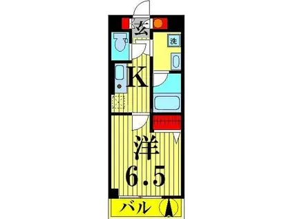 KYOWA SUMIYOSHI BLDG(1K/3階)の間取り写真