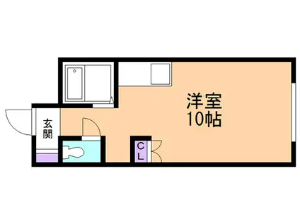 ハイツTAT(ワンルーム/3階)の間取り写真