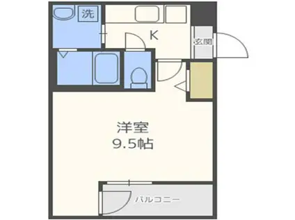 フジパレス堺北花田III番館(1K/2階)の間取り写真