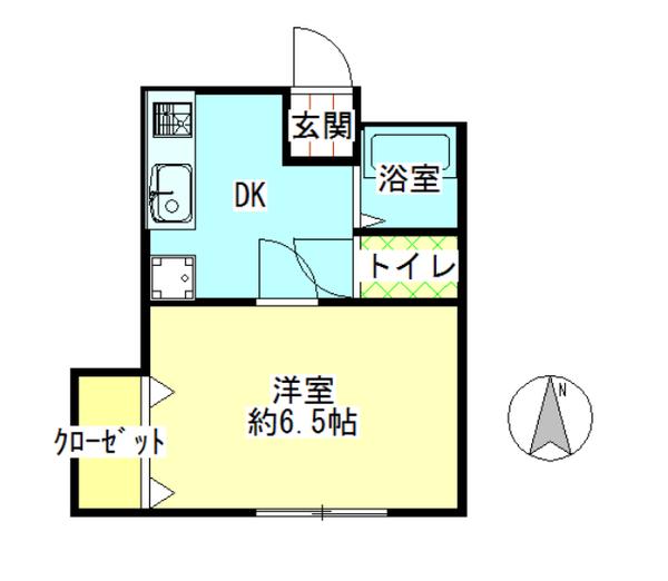 S・K・T三河(1DK/2階)の間取り写真