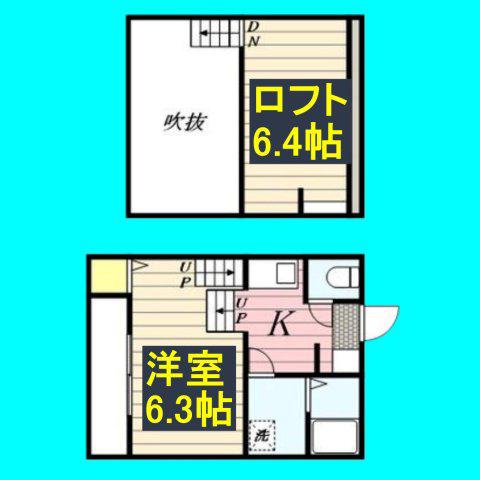 LASPERANZA神宮西(1K/1階)の間取り写真