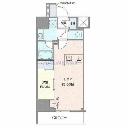 シーフォルム町田(1LDK/2階)の間取り写真
