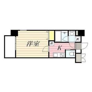 アマーレ東海通(1K/9階)の間取り写真