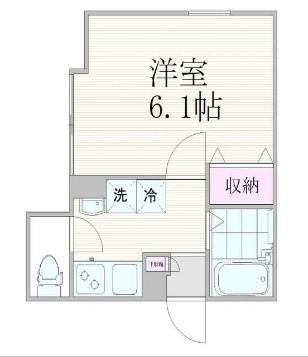 エスタシア南千住(1K/2階)の間取り写真