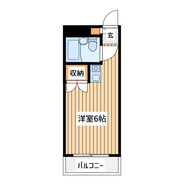 エトワール暁町(ワンルーム/3階)の間取り写真