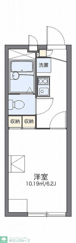 レオパレスWINZ(1K/2階)の間取り写真